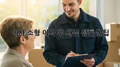 이사 소형 이사 후 새집 정돈 꿀팁! ✨